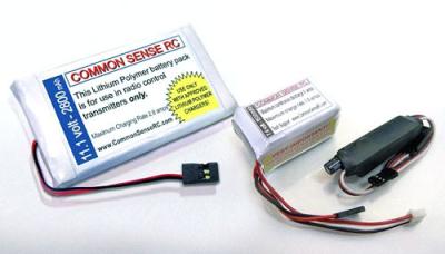 Common Sense RC LiPo Rx and Tx packs