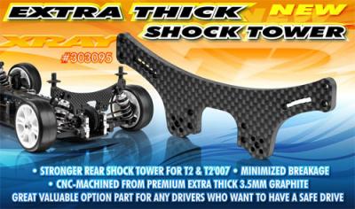 Xray T2 Extra Thick Shock Tower