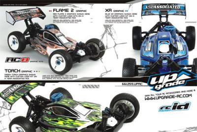 Upgrade RC Asso RC8 graphic kits