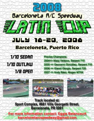 2008 Latin Cup -  Announcement