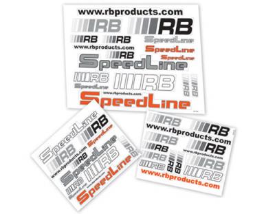 RB Products Orange diecut decals