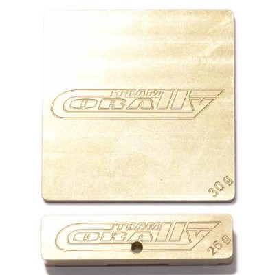 Corally ESC program card & brass weights