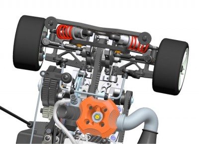 Serpent 733 1/10th scale CAD Images