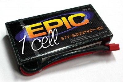 Team Epic 5200mAh 1-cell LiPo pack