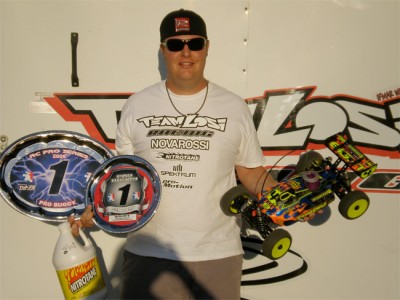 Drake wins Buggy class at R/C Pro West Rd3