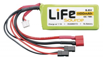 Hobbico LifeSource LiFe 6.6V 10C RX packs