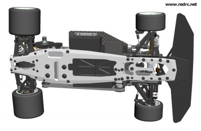 Serpent 966-E BL 1/8th scale on road chassis