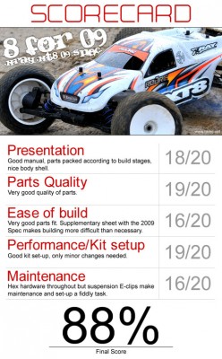Xray XT8 2009 Spec - 8 for 09