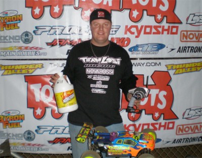 Adam Drake wins Truggy at Toys for Tots