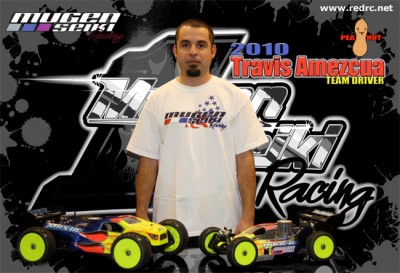 Mugen Seiki Racing sign Travis Amezcua