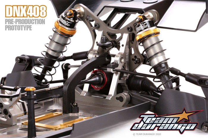 Durango shows of the DNX408's rear end - Red RC