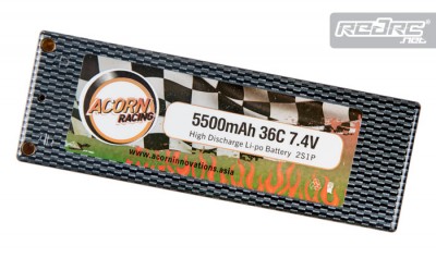 Acorn Racing 5500mAh 36C Carbon LiPo pack
