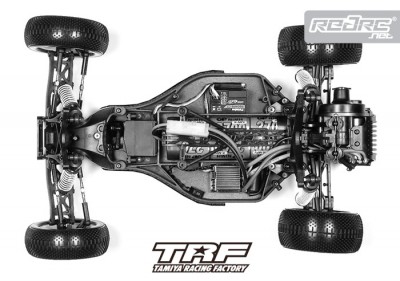 Tamiya TRF 2wd buggy chassis shot