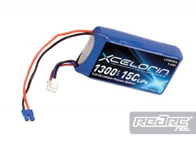 Xcelorin 1300mAh 2S 15C LiPo battery