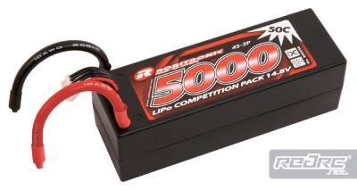 Robitronic 5000mAh 14.8v LiPo & Fuel bottle