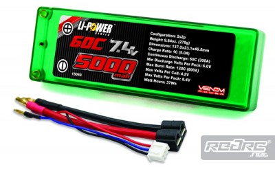 Venom 60C ROAR approved LiPo batteries