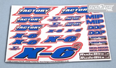 X-Factory Ellis Stafford decal sheet