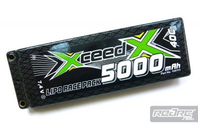 Xceed 5000mAh 40C LiPo packs