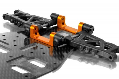 Xray T3 1-piece alu rear suspension holder