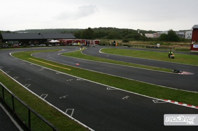 Wet track in Gothenburg