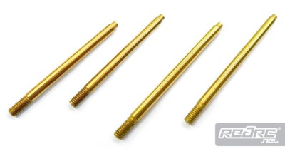 Serpent S811 Titanium Nitride coated shock shafts