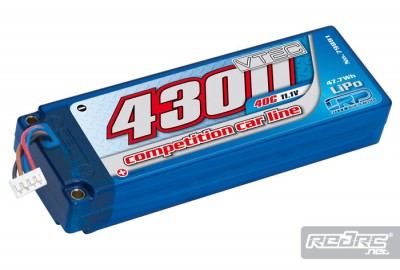 LRP 4300mAh 40C 11.1V hard case LiPo