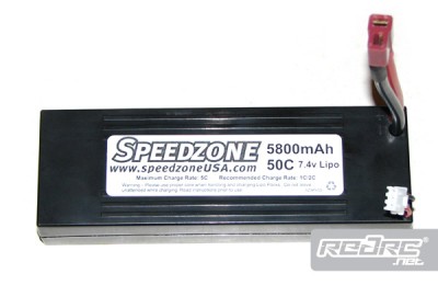 Speedzone 5800mAh 50C 2S LiPo pack
