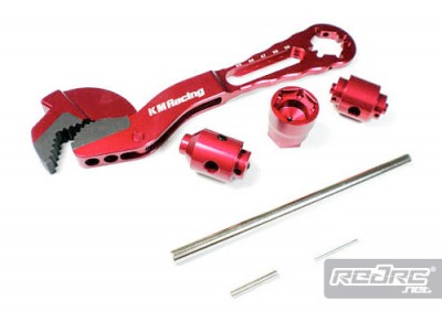 KM Racing Servo horns, clutch tool & glowplug wrench
