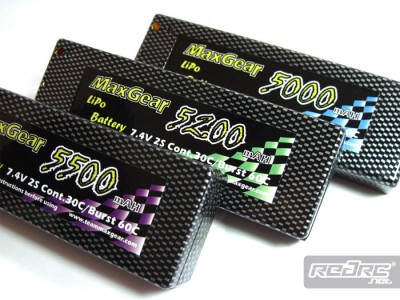 MaxGear 60C LiPo racing packs