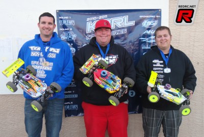 Chris Wheeler heads Losi 1-2-3 at KBRL Rd4