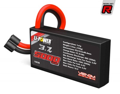 Venom 1S 5000mAh & 2S 250Mah LiPo packs