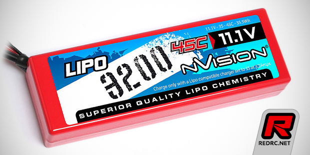 NVision 3S 3200mAh & 2500mAh LiPo packs