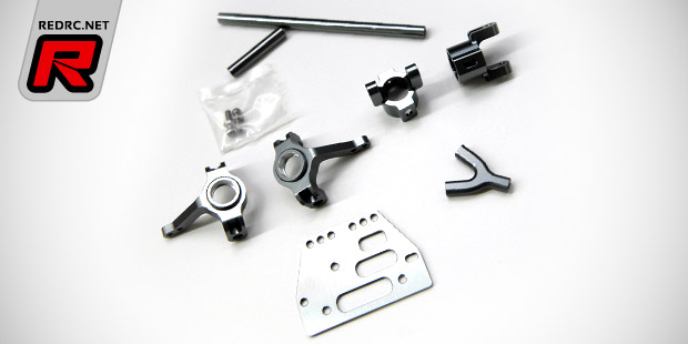 STRC SCX10 gun metal anodised alloy parts