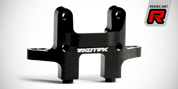 Exotek RB6 alloy C-hubs & mid motor rear bulkhead