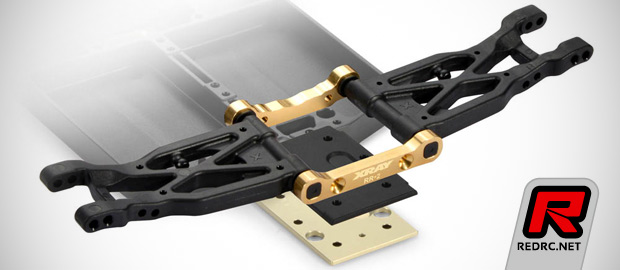 Xray XB4 brass rear lower suspension holder +2