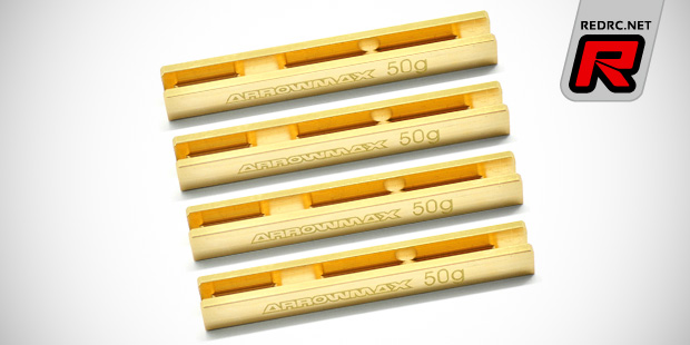 Arrowmax B-Max4 III rear 50g brass weights