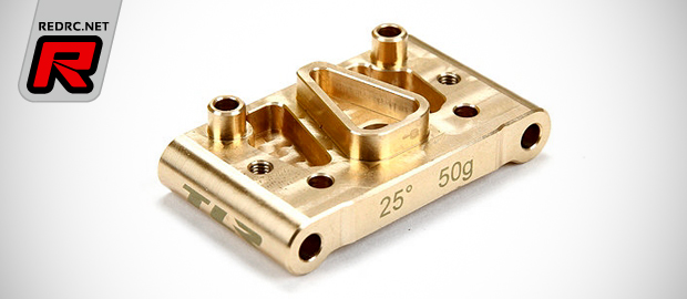 TLR 22 2.0 25 degree brass front pivot block