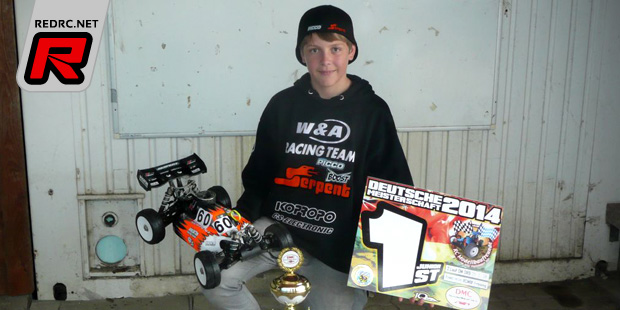 Widmeier wins German 1/8th nitro buggy junior title