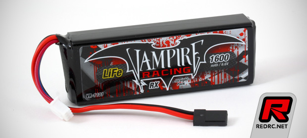 Vampire Racing 2S LiFe receiver battery packs