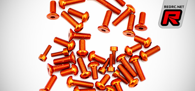 Serpent S411 & S748 orange aluminium screw sets
