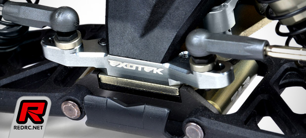 Exotek TLR 22 alloy motor plate & front camber block