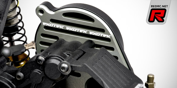 Exotek TLR 22 alloy motor plate & front camber block