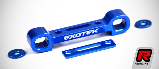 Exotek B5 alloy 3-gear motor plate & suspension parts