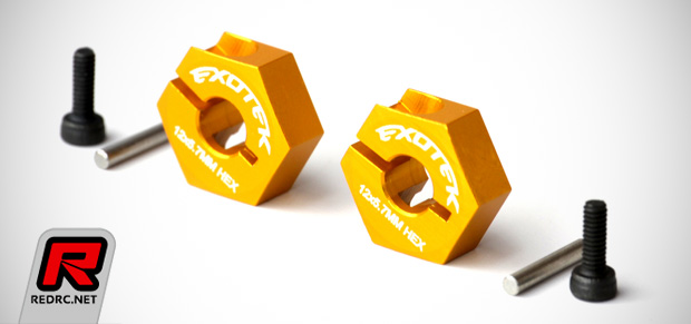 Exotek DEX210 alloy 12mm hex set & MM wing mounts