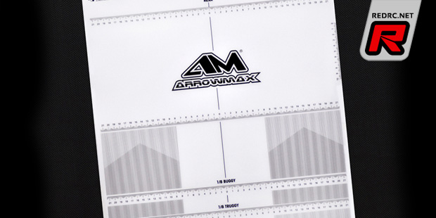 Arrowmax 1/8th off-road setup board decal