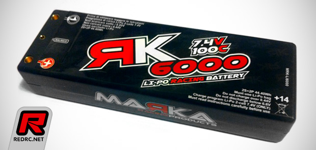 Marka Racing 6000mAh 100C 2S LiPo battery pack