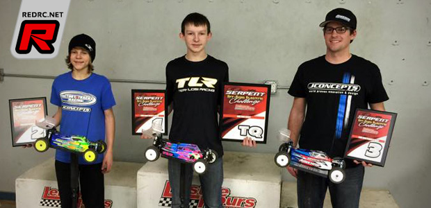 Tyler Jones wins 4WD Mod Buggy at Serpent Challenge