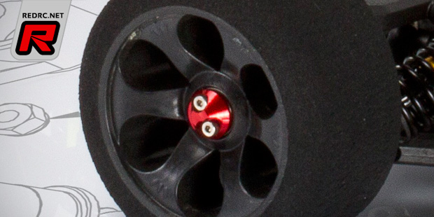 WRC 1/8th on-road quick release wheel mounts