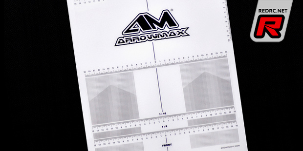 Arrowmax 1/10th & 1/8th setup board decals