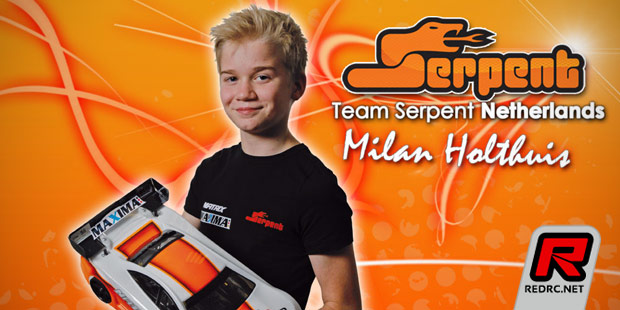 Milan Holthuis joins Serpent junior on-road team